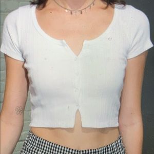 Brandy Melville white crop top